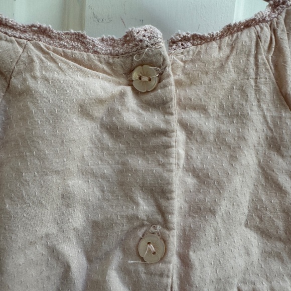 Artisan NY 3T Girls Pink Embellished Pleated Floral Formal Short Sleeve Blouse - Picture 9 of 9